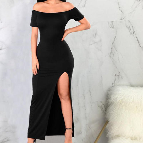 Slit Dress Tube Top